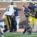 Michigan wide receiver Roy Roundtree receives a touchdown pass from quarterback Devin Gardner during the second quarter at Michigan Stadium. Melanie Maxwell I AnnArbor.com